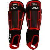 Avento Scheenbeschermers - Pro-Style Soft - Rood/Zwart - Maat L