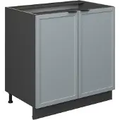Vicco Fame-Line Wastafelkast – 80 cm met legplank, WB Antraciet Licht blauw-grijs