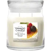 Yankee candle - Vanilla Creme Brulee Medium Geurkaars - 50 branduren - 2 lonten