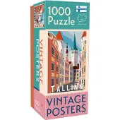 Tactic Vintage Cities - Tallinn Poster Puzzel (1000 stukjes)