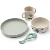 Liewood Tafelset Vivi Printed Tableware Set Sailing / Sandy (4-Delig)