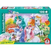 Schmidt puzzel eenhoorn 100 stukjes kinderpuzzel duurzaam karton.