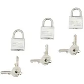 Euromarine Padlock Set 40 Mm 3 Units Zilver