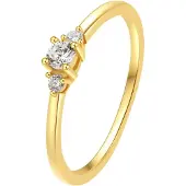 Hey Happiness Ring 'Slim Trio' goud