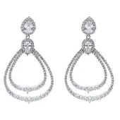 Avant Garde Oorbellen 'Simonaette' zilver