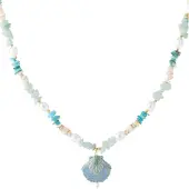 Cala Rose Ketting 'AZURE DREAM' blauw