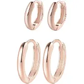 Hey Happiness Oorbellen 'Balance Duo' rose-goud