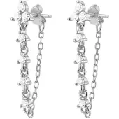 Hey Happiness Oorbellen 'Blossom' zilver