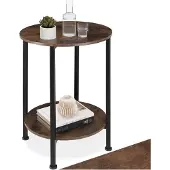 TecTake - Bijzettafel - Sidetable - Kleine Salontafel - industrial dark
