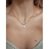 Hey Happiness Ketting 'Shell Heart' goud