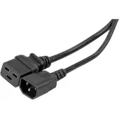 Exertis Connect Netaansluitkabel, IEC C13 , wit , 0,6 m (0.60 m), Stroomkabel