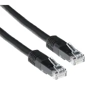 ACT CAT6A UTP, 7 meter, Cat6a, U/UTP (UTP), RJ-45 connector, RJ-45 connector, zwart