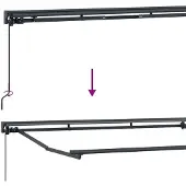 vidaXL Uitschuifbare luifel Zand 4 × 3 m Polyester en Aluminium