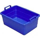 Lockweiler 103976226 Bak vierkant 62 cm/45 L blauw staande handgrepen