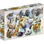 Alipson Puzzle Animal Heads Puzzel (500 stukjes)