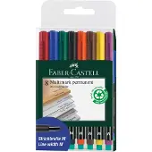 Adlibris multimarker - permanent - M - 8 stuks - FC-152509