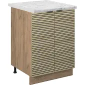 Vicco Fame-Line Keukenonderkast – 60 cm, WB Marmer Eiken paneel