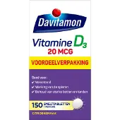 Davitamon Vitamine D3 20mcg Smelttabletten