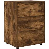 vidaXL Opbergkast 60 x 48 x 81 cm Bewerkt hout Rook Eiken