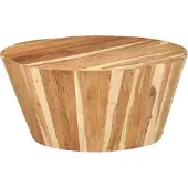 vidaXL Salontafel Ø65x31 cm massief acaciahout