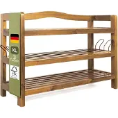 Casaria Schoenenrek 3 laags Acaciahout
