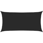 vidaXL Zonnezeil 160 g/m² 2,5x5 m HDPE zwart