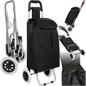 TecTake - Inkooptrolley - boodschappen -zwart - 401270