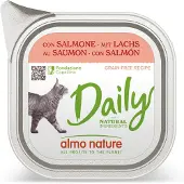 Almo Nature Daily met zalm natvoer kat (100 g) 64 x 100 g