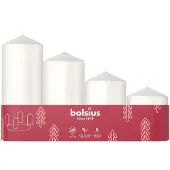 Bolsius Stompkaars Wit 10 Uur D 5 H 12 Cm 4 Stuks