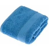 Homescapes badstof handdoek 100% katoen azuurblauw