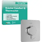 Hansgrohe Afbouwdeel ecostat comfort q inbouwthermostaat voor 1 functie chroom