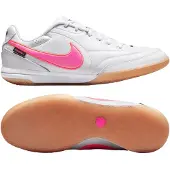 Nike Tiempo Streetgato Premium Straatvoetbalschoenen Wit Felroze Zwart