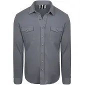 Profuomo Heren Overhemden Western - Grijs - Maat XL