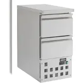 CombiSteel Koelwerkbank 109L - 2 laden 1/1 GN - +2/+8°C - 0.12kW - 230V - 435x700x870mm