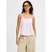 JJXX Top 'JXCaro' chocoladebruin / lichtroze / wit