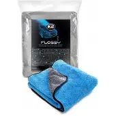 K2 Flossy Pro - Microvezel Handdoek - 60x90cm - Grijs/Blauw - 800 gsm