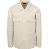 BOSS Overshirt ozzy Greige | Grijs | Maat L