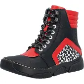 Rieker Veterlaarsjes rood / zwart / wit