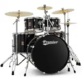 Premier Revolution 22" 5pc Drum Kit Bundle Black