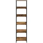 vidaXL Boekenplank 5-laags 50x33x188,5cm Bewerkt hout Oudhout