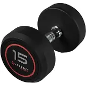 Olive Rubber Pro-style 15kg Dumbbell Zilver 15 kg