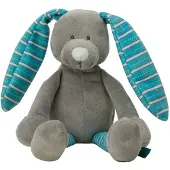 Vaco Knuffel Konijn 15 Cm Polyester Blauw
