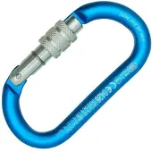 Kong Oval Screw Eenvoudige ovale karabiner Blauw EOL