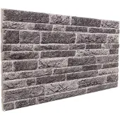 vidaXL Wandpanelen 10 st 100 x 50 cm Antraciet EPS-schuim