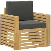 vidaXL Buiten bank set Polyester Wit
