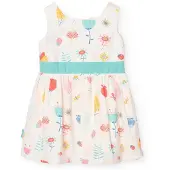 Boboli Satin Mouwloze Jurk