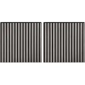 vidaXL Wandpanelen 2 st 60,5 x 60 cm Grijs