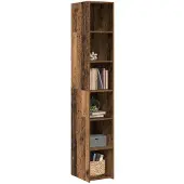 vidaXL Highboard Oud hout 30 x 41 x 185 cm Bewerkt hout