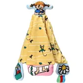 Pippi Kinderboeken Langkous knuffeldekentje - zacht babydeken.