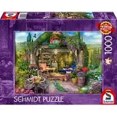 Schmidt - Legpuzzel - Geluk in het tuinhuisje in de wijngaarden - 1000 stukjes - Volwassenen - vanaf 12 jaar
